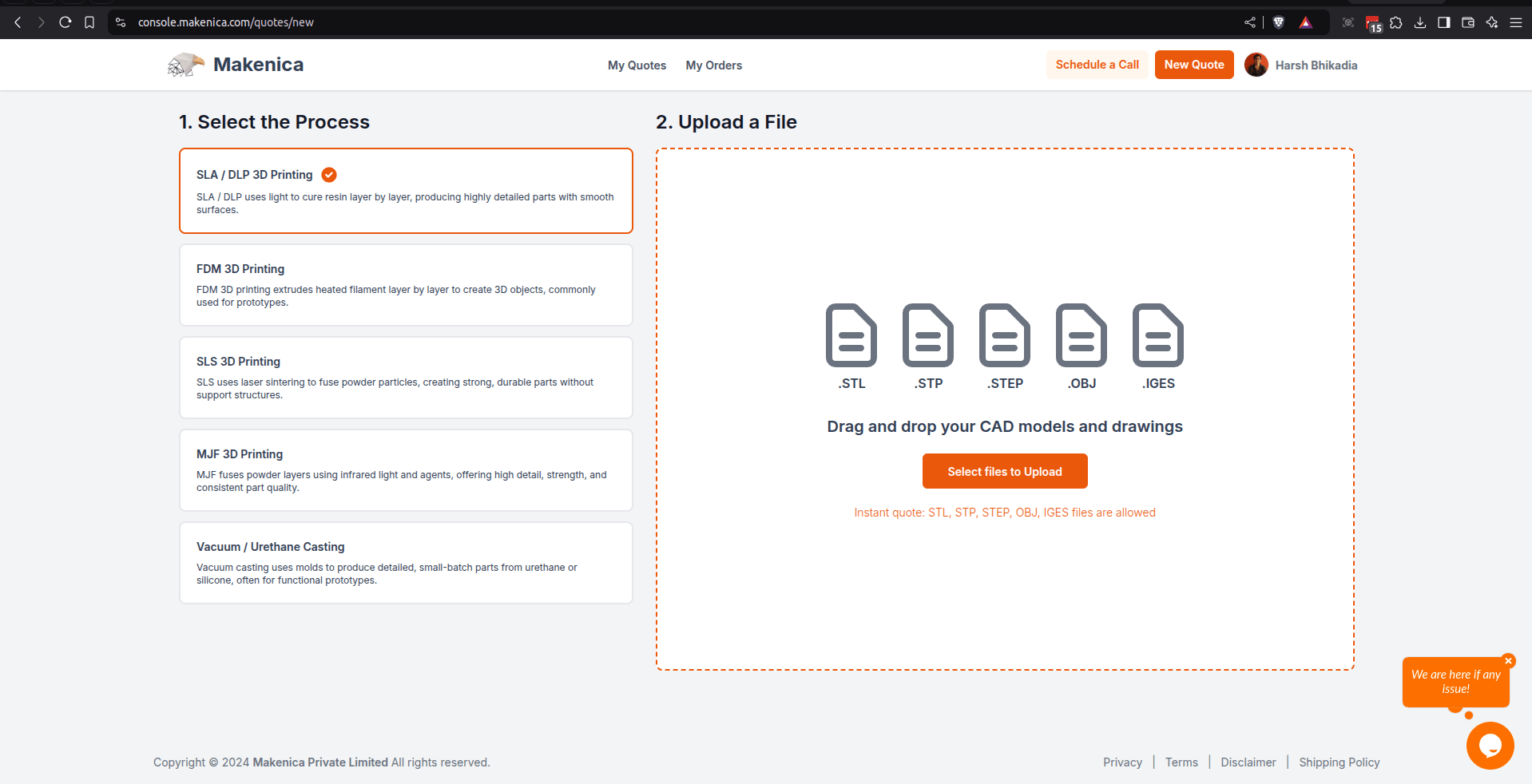 Makencia Console 3.0 - New Quote