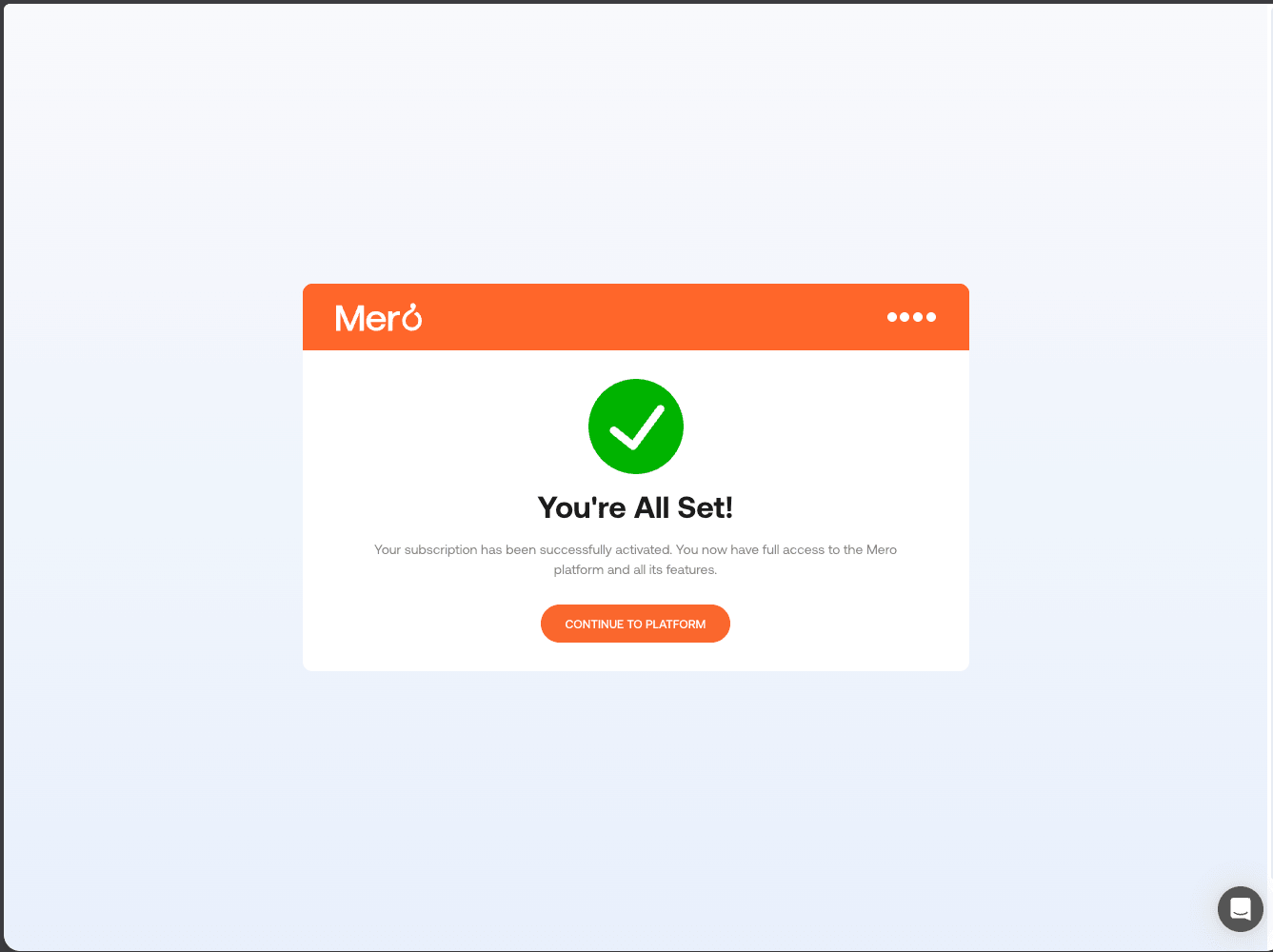 Billing - Subscription Done