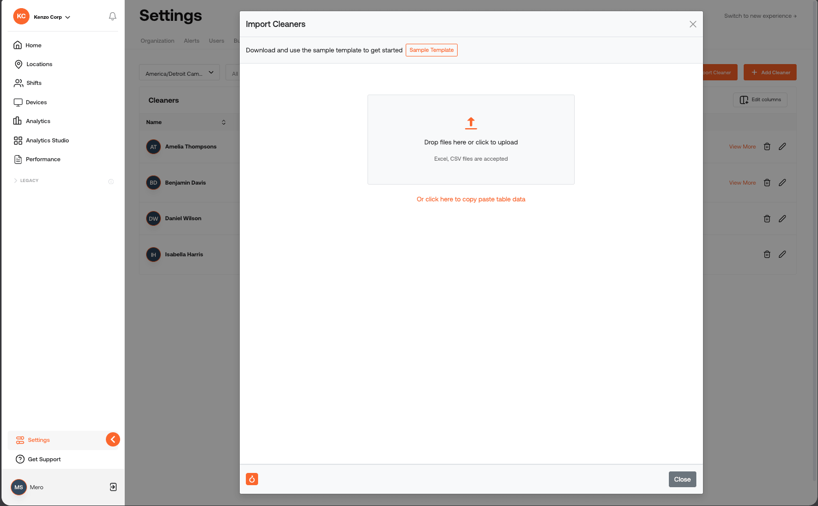 Import - Upload CSV, Excel, etc.
